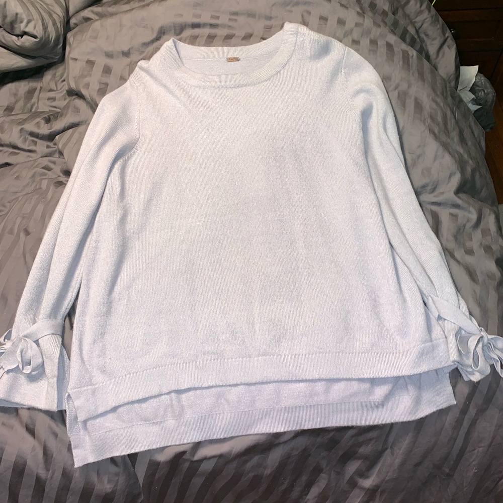 Soft blue sweater